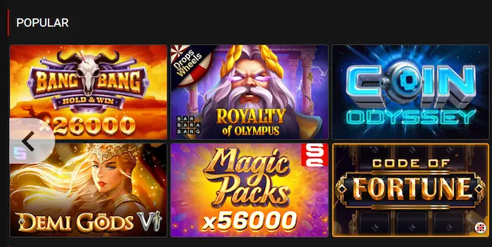 Yohoho Casino games